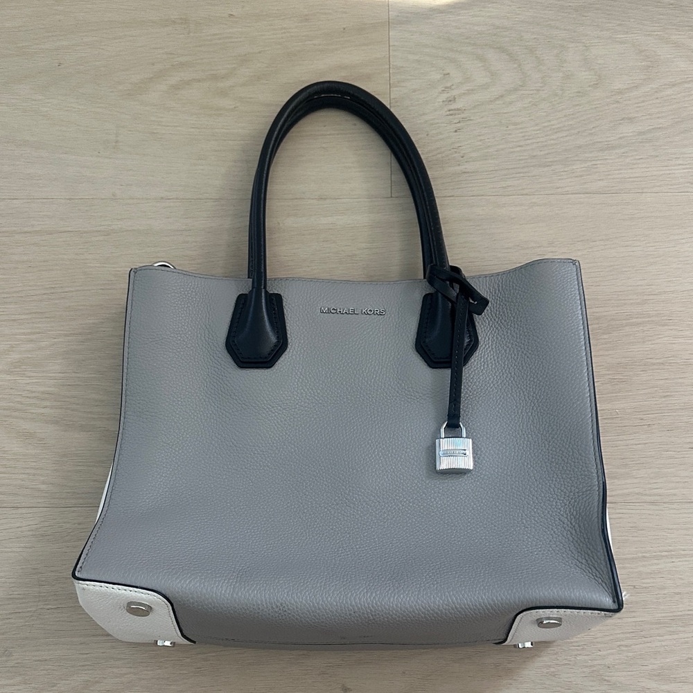 Michael Kors Black and Gray Satchel